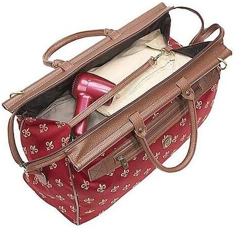 HomeStock Vintage Luggage Set 4 Piece - Antique Style Suitcase, Rolling Carry On, Doctor Bag, Cosmetic Case