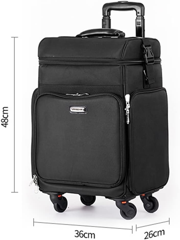 Ladies Trolley Cosmetic Bag Box Nail Art Makeup Tool Suitcase Multifunctional Luggage