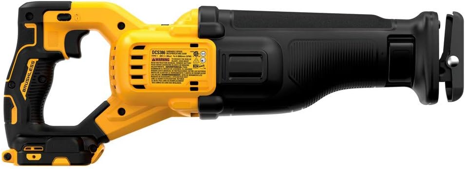 DEWALT FLEXVOLT 20V MAX* Reciprocating Saw, Cordless, Tool Only (DCS386B)