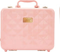 Air Makeup Beauty Box - Make up Bag with LED Lighted Mirror, Professional Mini/Large Cosmetic bag Organizer - Portable Vanity & Makeup Case for Travel (Beauty Box, Blush Pink)