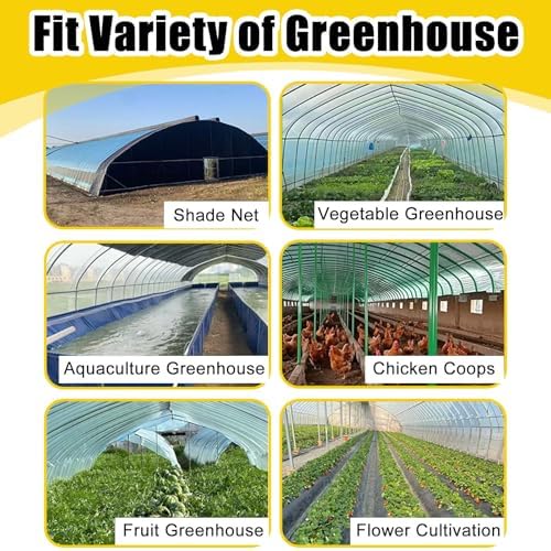Durable Aluminum Greenhouse Film Lock Channel & Wiggle Wire - Easy Install 86m Track Profile with Spring Wire for Home Gardeners & Plant Enthusiasts