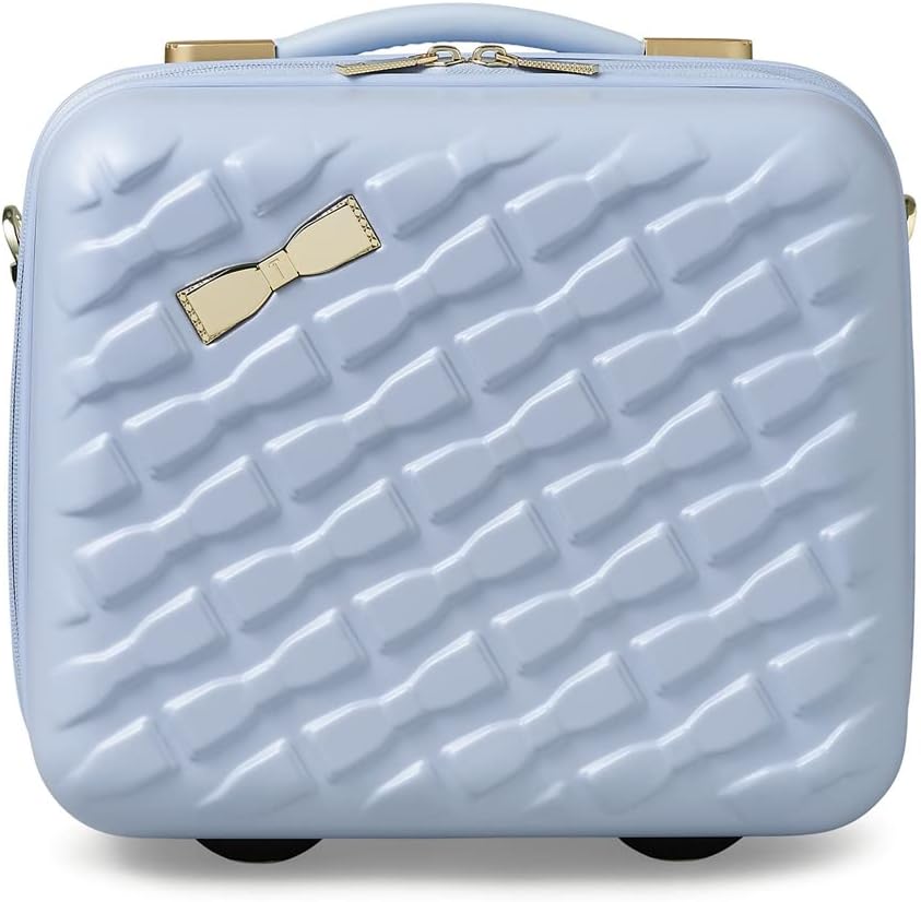 Ted Baker Women's Belle Fashion Lightweight Hardshell Spinner Luggage, Pale Blue, Vanity Case, Luggage
