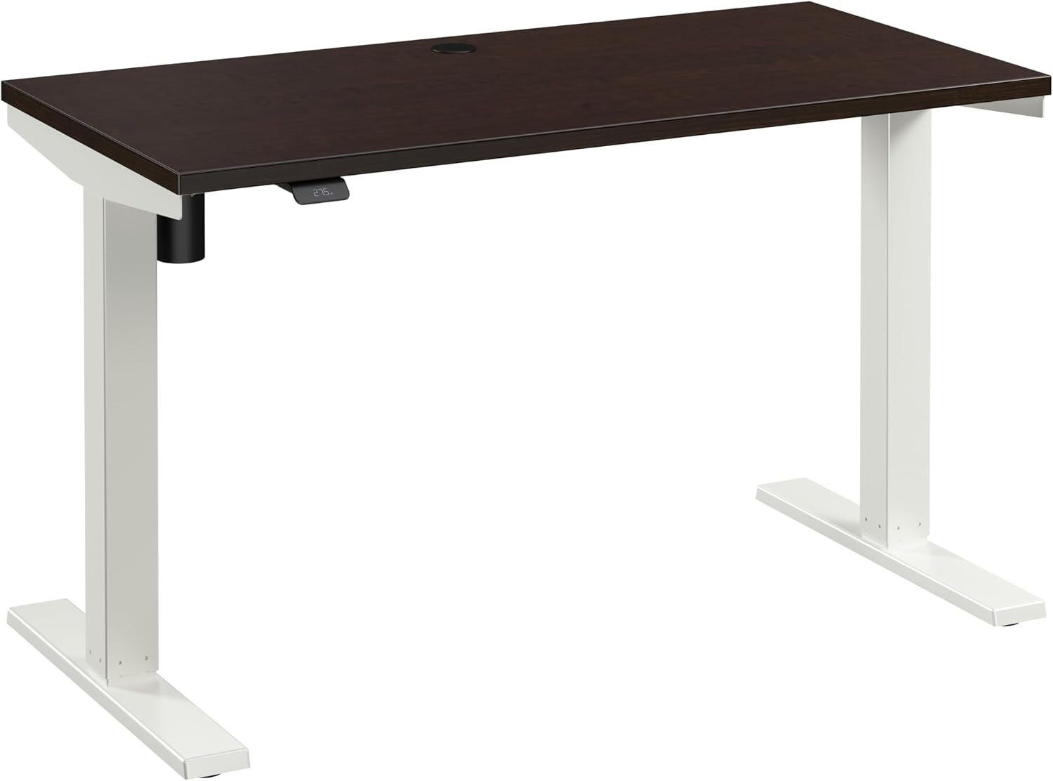 Bush Business Furniture 48-inch Electric Height Adjustable Standing Desk, Ergonomic Sit-Stand Computer Table for Home and Professional Office, Move 40 Series, Mocha Cherry with White Base