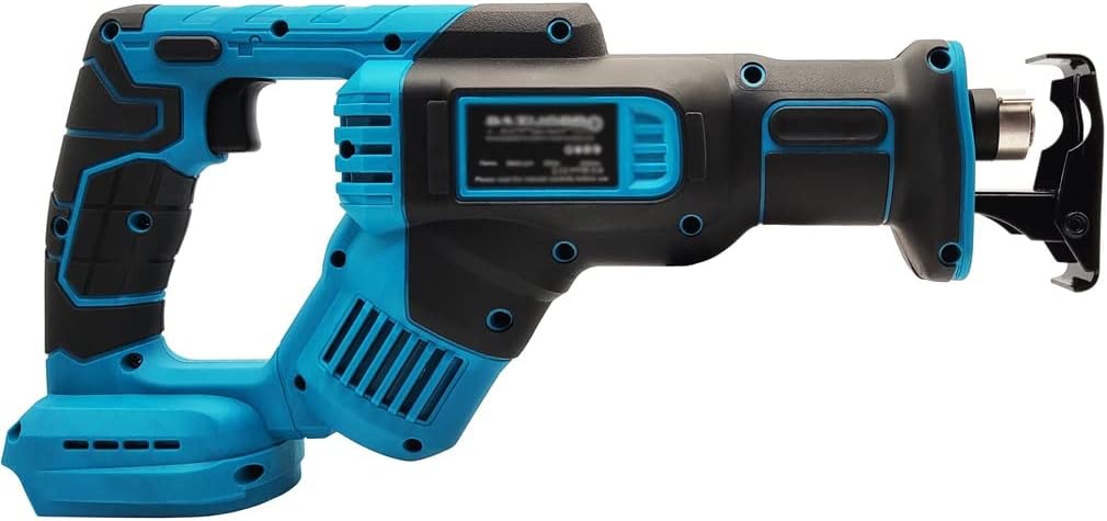 Cordless Reciprocating Saw Power for Wood/Metal Cutting with 4pcs Blades fit 18v Battery