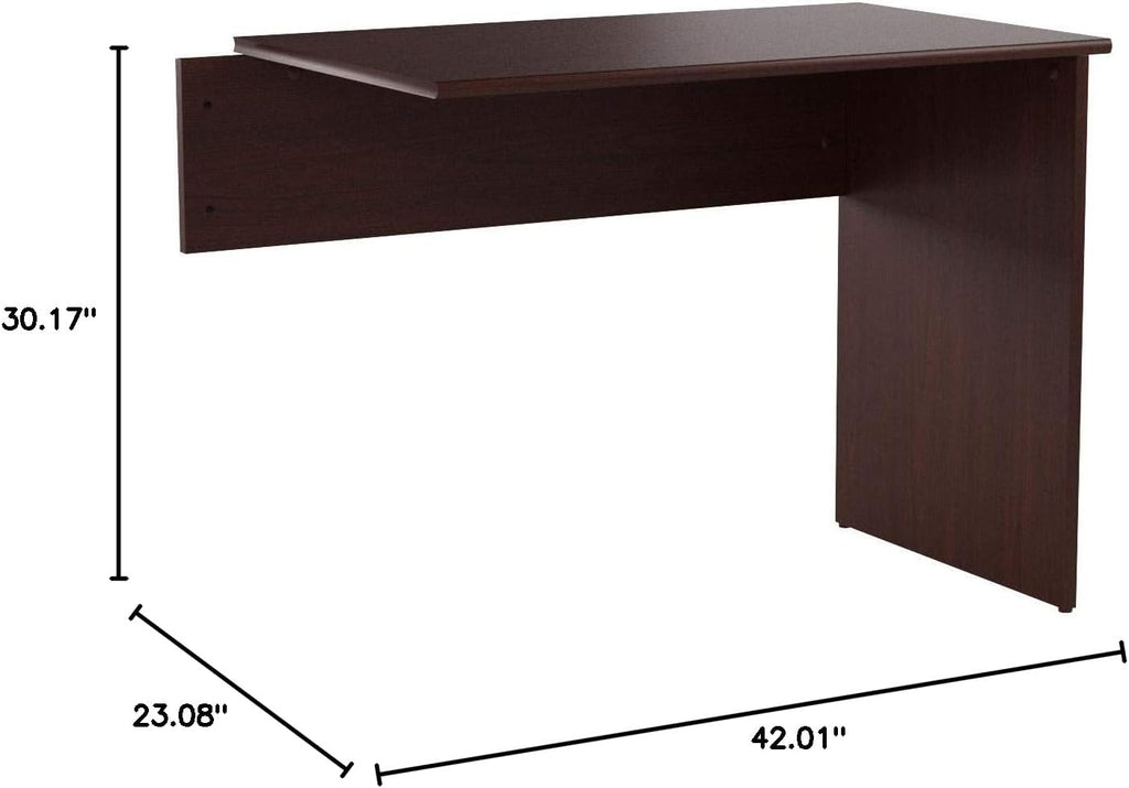 Bush Furniture Cabot 42W Shell Desk Return in Harvest Cherry