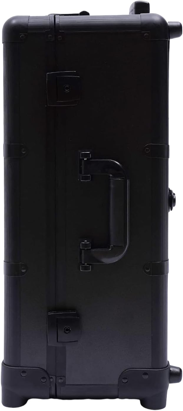Gdrasuya10 22' Makeup Case Makeup Train Case with with 4 Rolling Wheels & Lights & Mirror, Large Make up Cosmetic Orgainzer Box Travel Case for Artists Hair Stylist Barber Organized