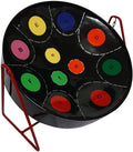 Miniature Steelpan (Steel Drum) 12 Inch Diameter 11 Notes with Instructional Book with Music from Trinidad & Tobago - Rainbow