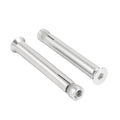Anchor Bolts,Expansion Bolt, Wkooa Flat Head Hex Bolt Expansion Anchor Drop in Sleeve(M6x60 Pack 50)