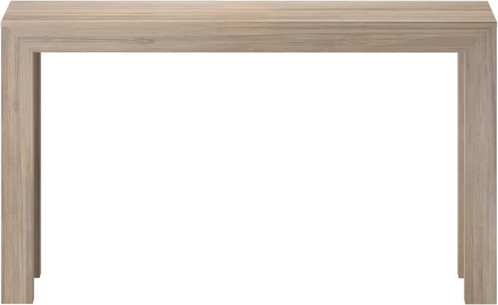 Plank+Beam Modern 56 Inch Console Table, Solid Pine Wood Entryway Table, Narrow Sofa Table for Hallway or Living Room, Blonde