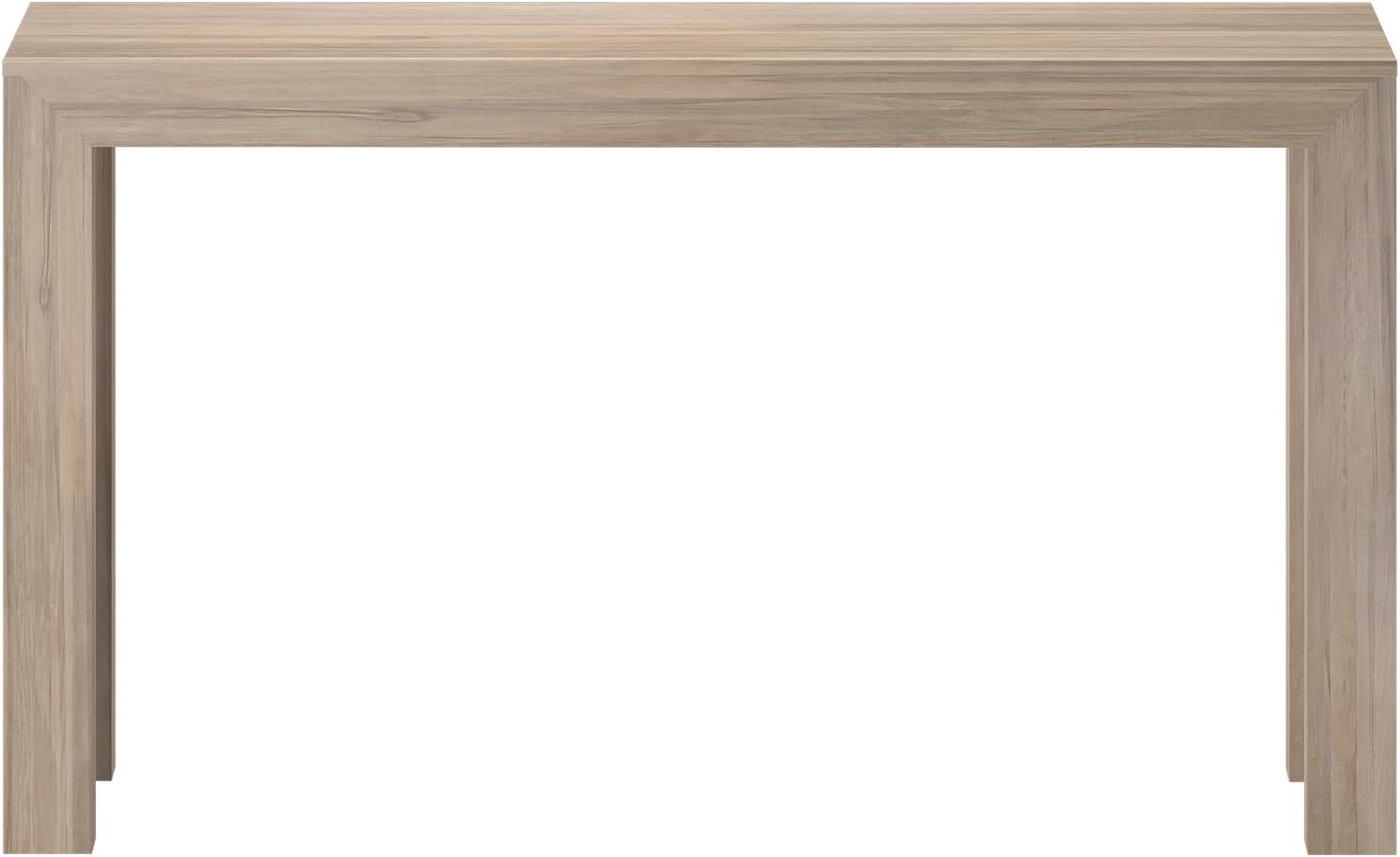 Plank+Beam Modern 56 Inch Console Table, Solid Pine Wood Entryway Table, Narrow Sofa Table for Hallway or Living Room, Blonde