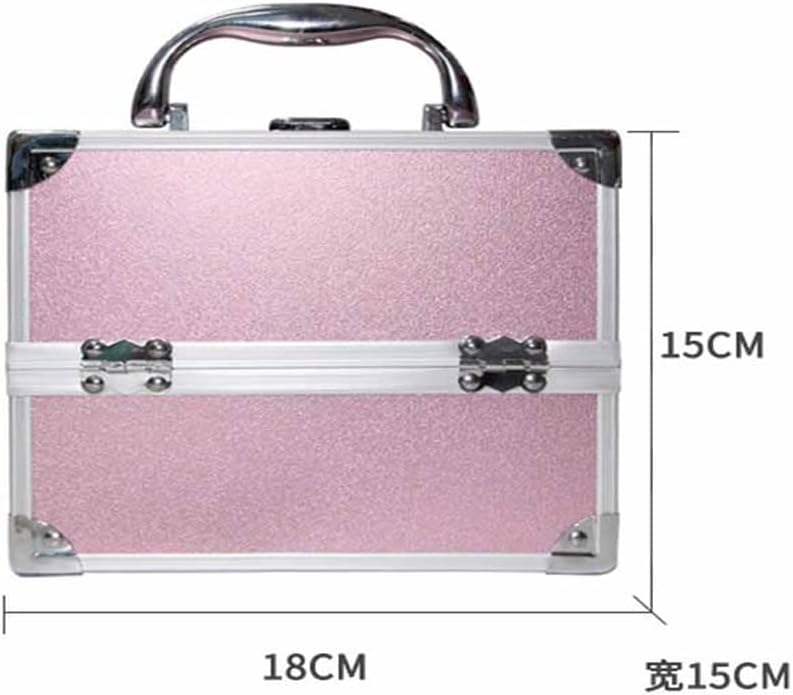 Large Capacity Suitcase Ladies Travel Cosmetic Bag Nail Beauty Box Makeup Tool Storage