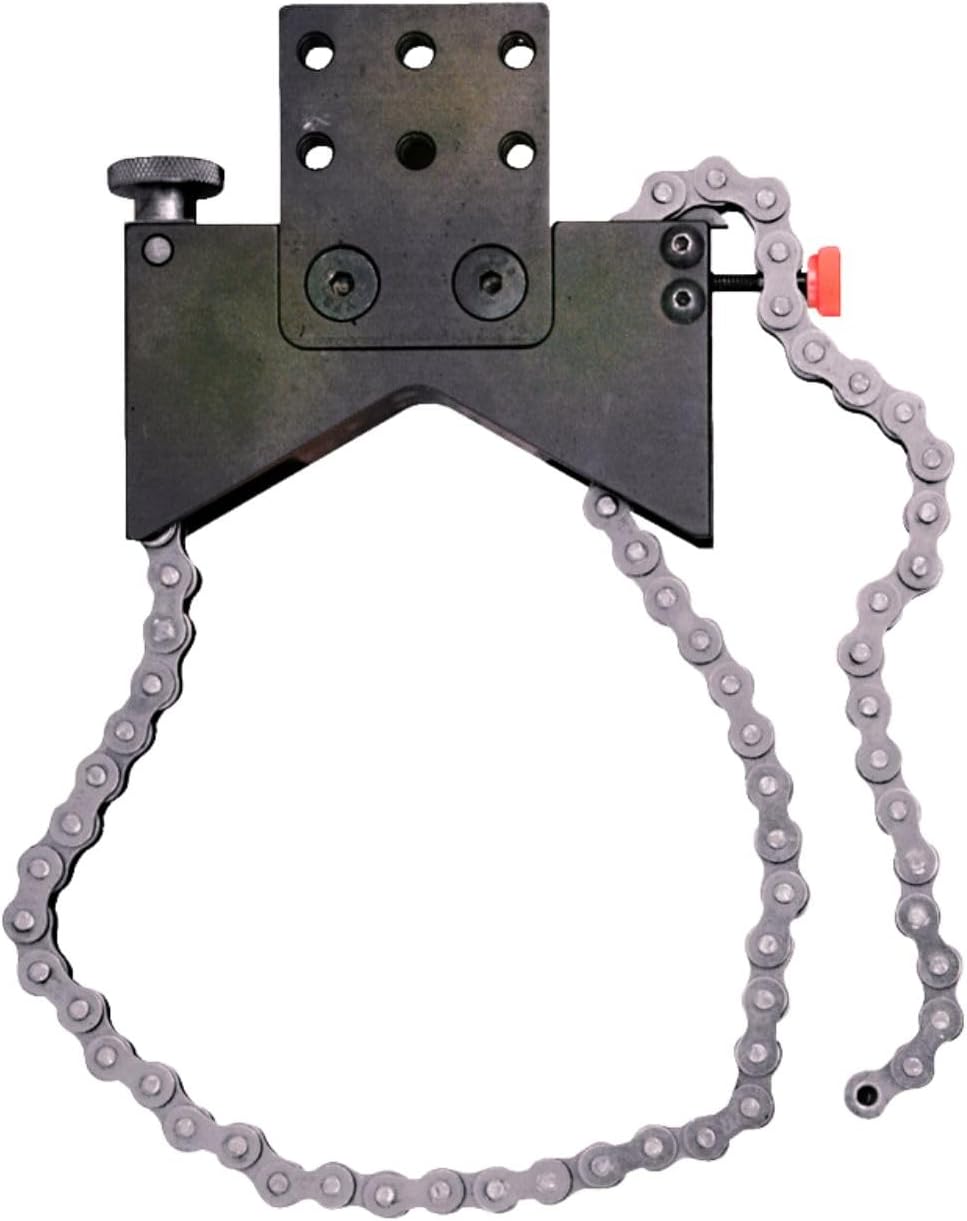 Starrett Shaft Alignment Clamp Only with Black Anodized Aluminum - Heavy-Duty Roller Chain, Fits up to a 7-1/2' Diameter Shaft - 668