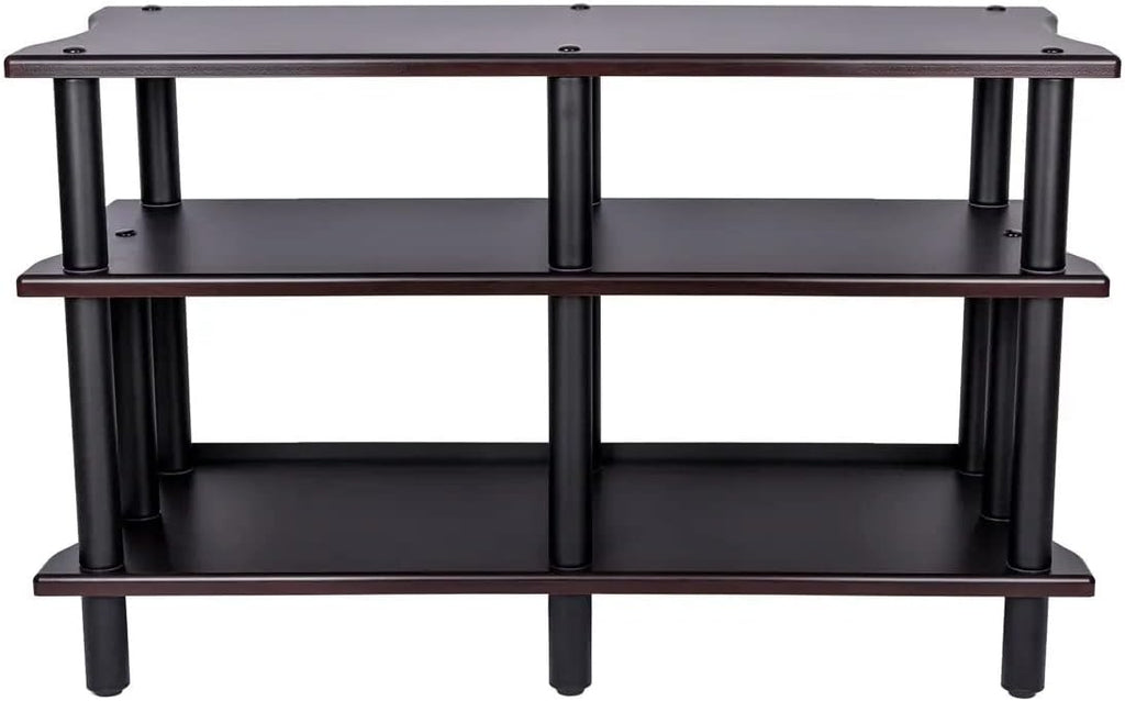 Monolith by Monoprice Heavy Duty Double-Wide 3-Tier AV Stand 47.2 inch Wide Espresso