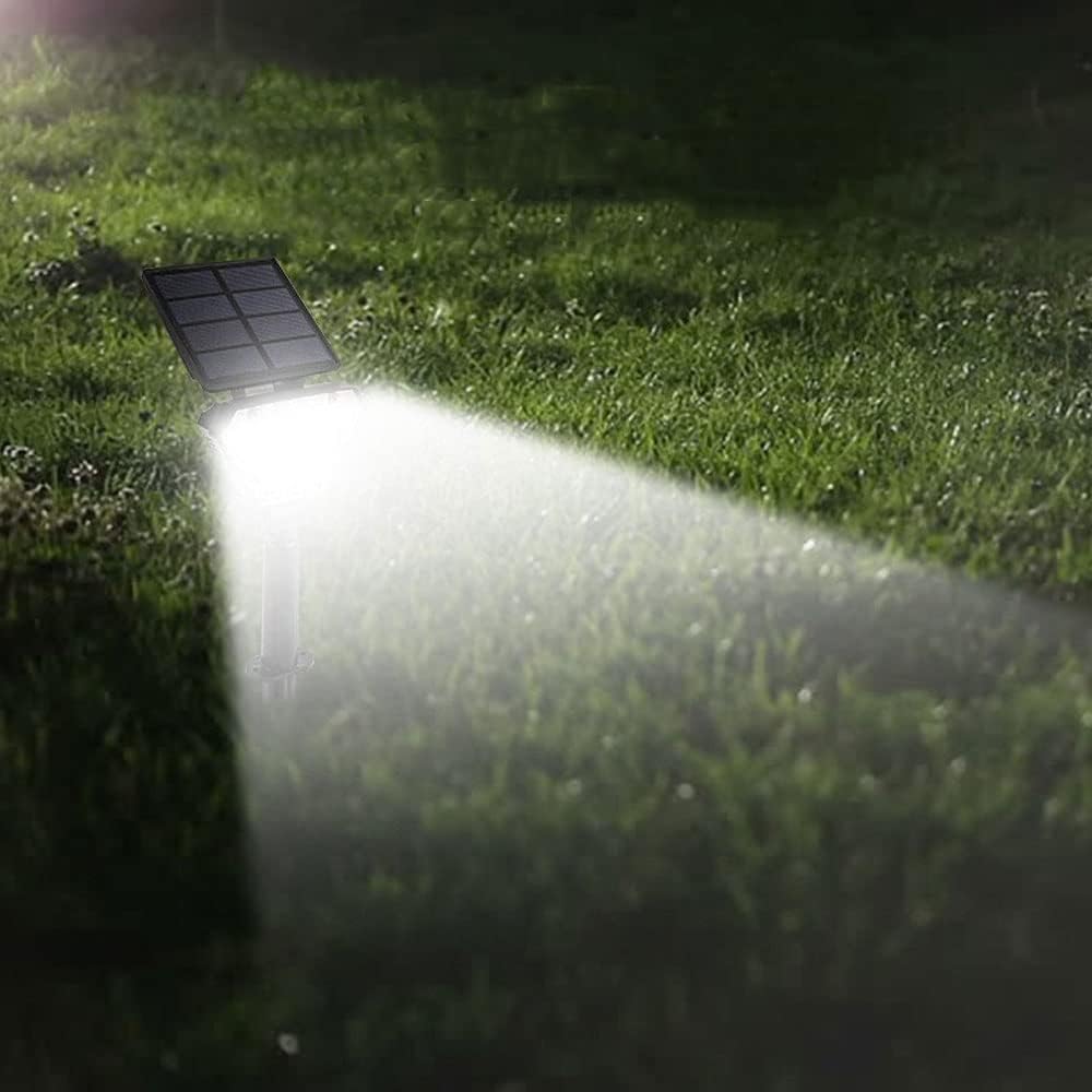 Solar Lawn Light, LED Outdoor IP65 Waterproof High-Brightness Tree Garden Light, Floor/Wall-Mounted Dual-Purpose Solar Spotlight 205LM (Daylight White)