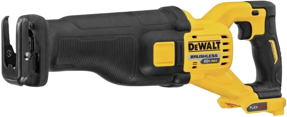 DEWALT DCS389BR 60V MAX FLEXVOLT Brushless Lithium-Ion 1-1/8 in. Cordless Reciprocating Saw (Tool Only) (Renewed)