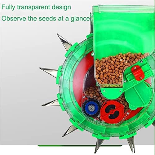 Adjustable Corn Planter Seeder - 6-Mouth Hand-Push Roller for Precise Seed Dispersal, Planting & Fertilizing - Essential Garden Tool for Efficient Gardening.