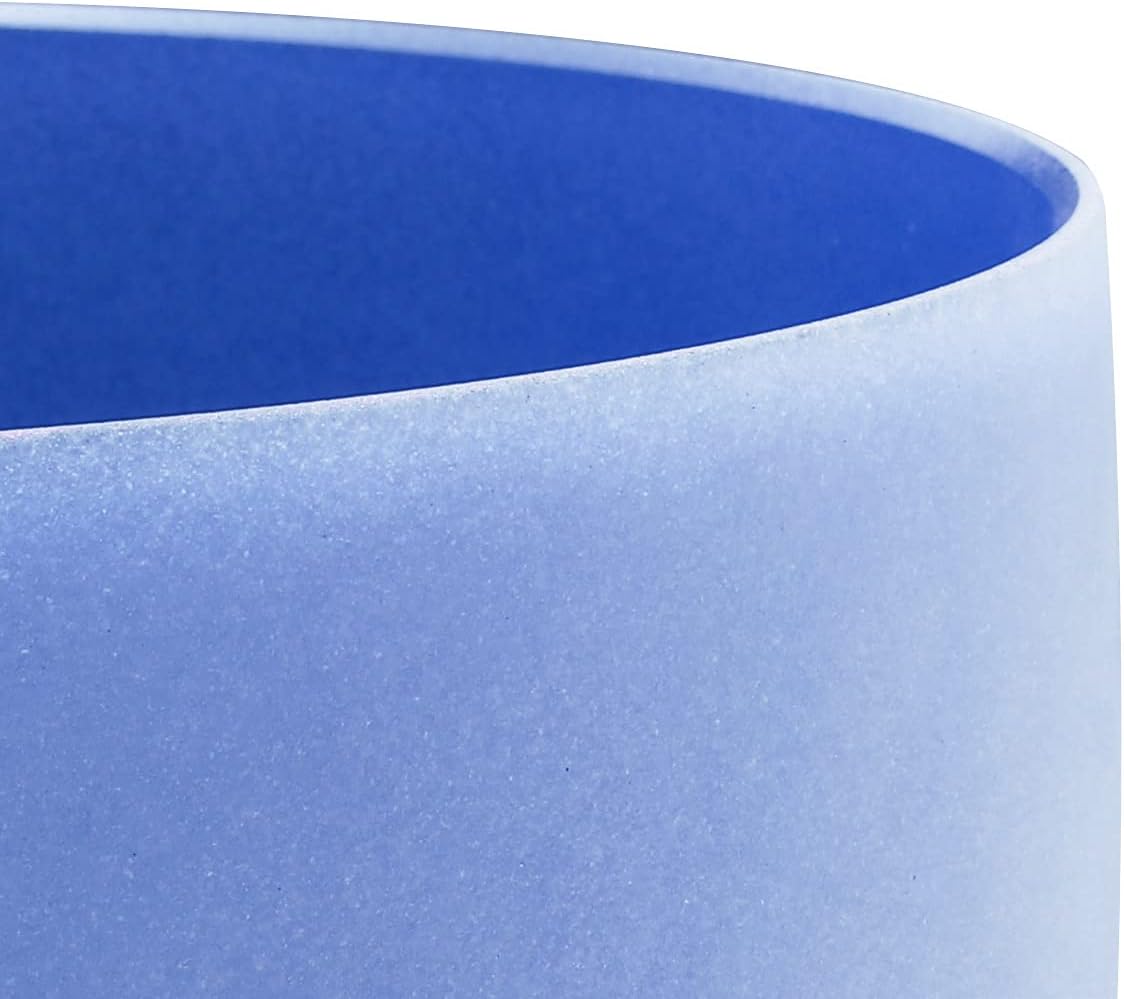 FMTY 10inch Crystal Singing Bowl Indigo A Note 3rd Eye charka with soft carrying case and Singing Mindfulness, Yoga, Spiritual and Body Healing and Energy Cleansing