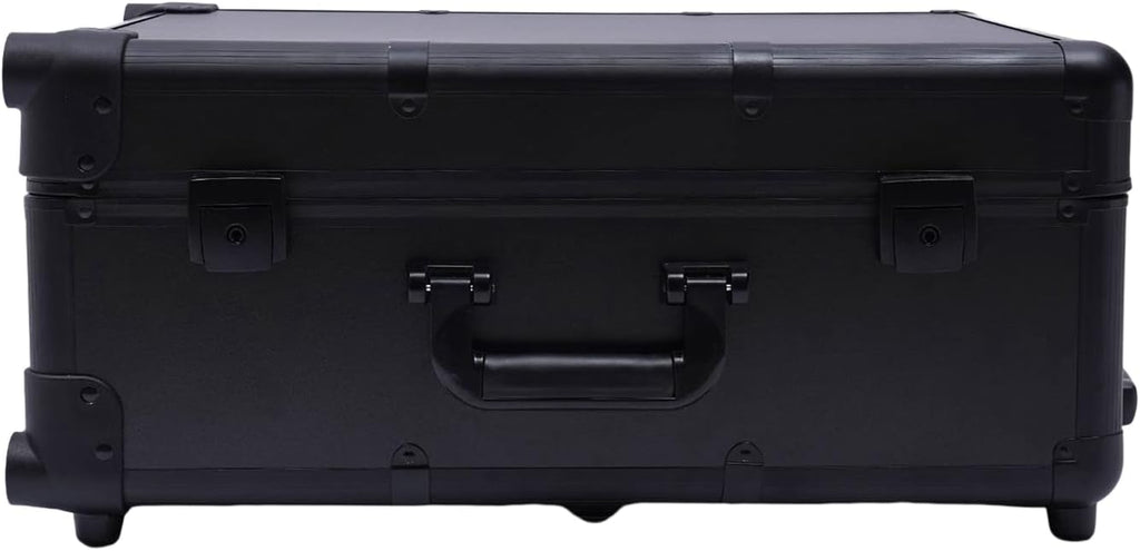 Gdrasuya10 22' Makeup Case Makeup Train Case with with 4 Rolling Wheels & Lights & Mirror, Large Make up Cosmetic Orgainzer Box Travel Case for Artists Hair Stylist Barber Organized