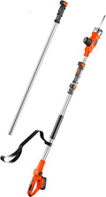 Ukoke Cordless Pole Tree Pruning 8.3-Inch Blade Saw for Tree Trmming, 20V 2.0A Battery & Charger Included,UPS-01