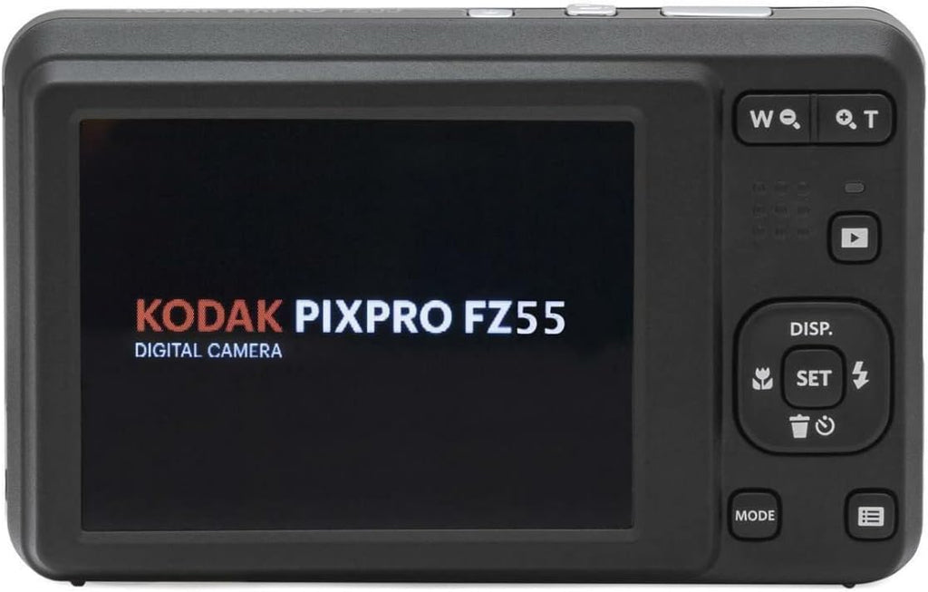 KODAK PIXPRO Friendly Zoom FZ55-BL 16MP Digital Camera with 5X Optical Zoom 28mm Wide Angle and 2.7' LCD Screen (Blue) Bundle with Protective Case, 32GB Memory Card (3 Items)