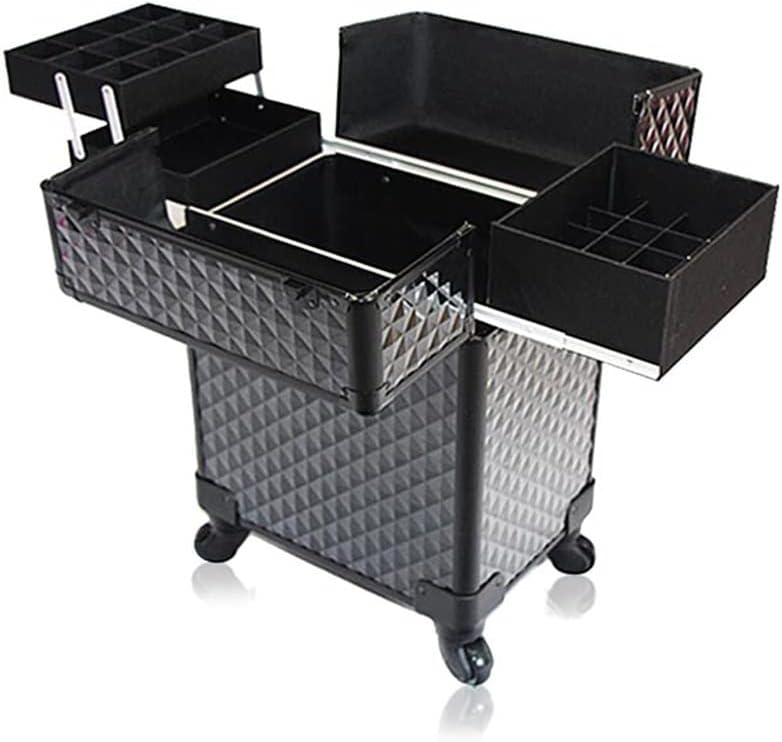 Multifunctional Large Capacity Wheeled Suitcase Ladies Trolley Cosmetic Case Travel Bag Rolling Luggage