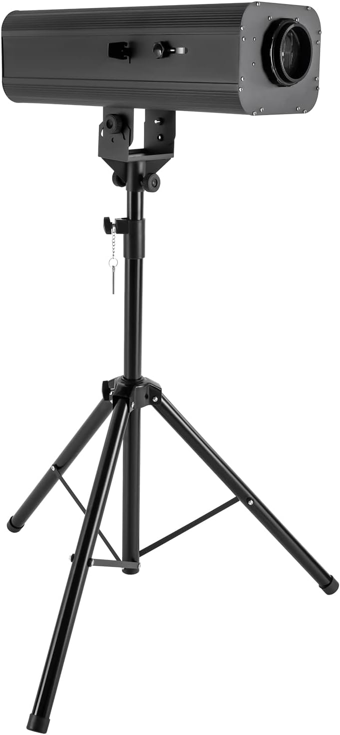 Led Follow Spot Light Led Stage Spotlight with Stand, Manual Control Stage Spotlight Stand Adjustable Aperture, Dj Wash Light w/Stand, Led Spotlight for Stage, Led Light Follow Spot Beam Light (230W)