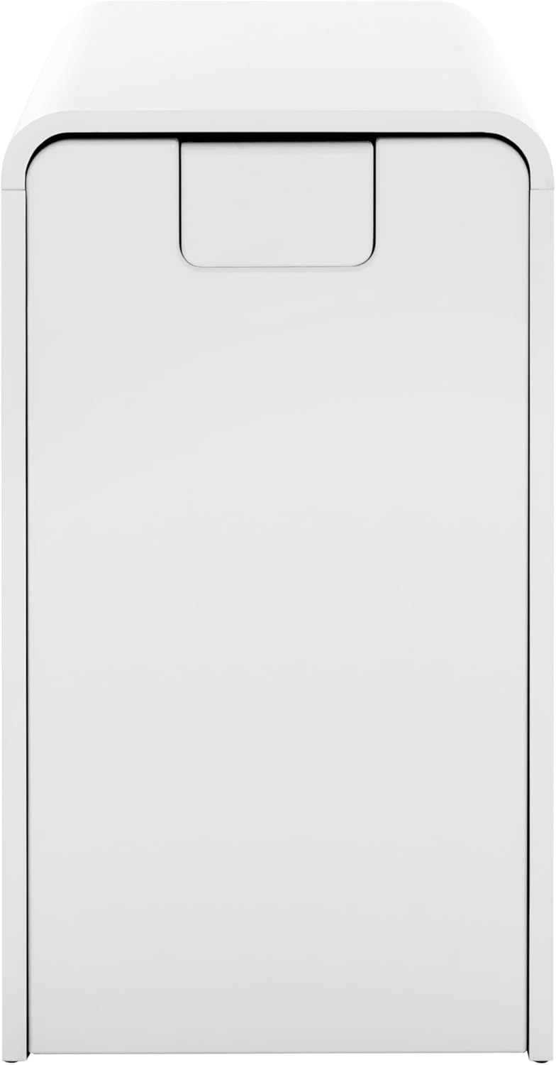 SEI Furniture - Sidekick Sport Equipment Rolling Rack - Transitional Design, White Metal and Wood - Ideal for Bedroom, Living Room (HZ0121)