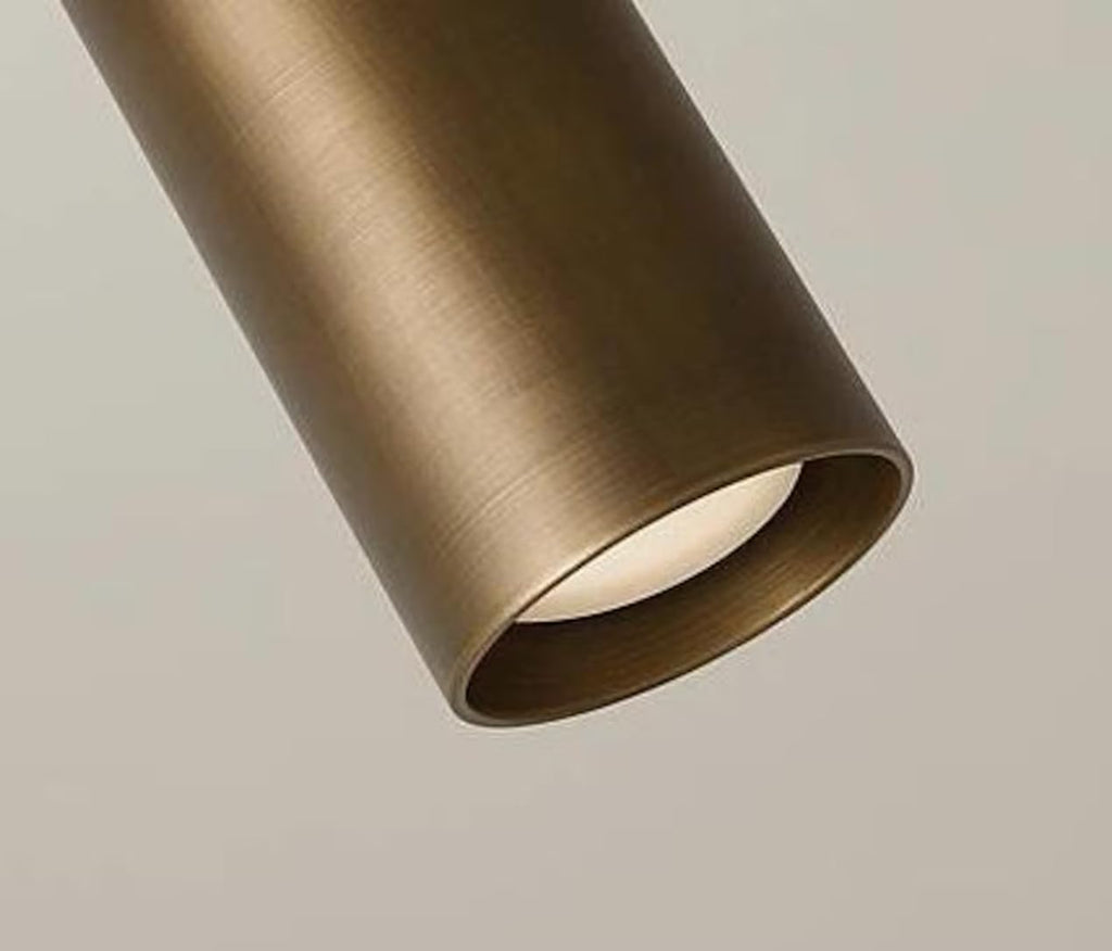 Modern Brass Adjustable Ceiling Spotlight – 2 Light Directional Ceiling Fixture, Dual Head Metal Spot Light for Living Room Bedroom Hallway Kitchen Indoor Lighting (Brushed Brass)