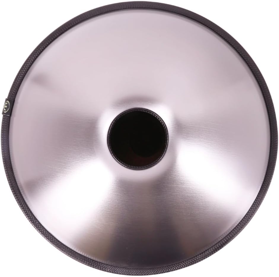 440HZ Steel Drum in 22Inch D Minor 12 Notes Hand Pan Drum Percussion Musical instrument with Soft Hand Pan Bag (12 Notes Gold-Eye Handpan)