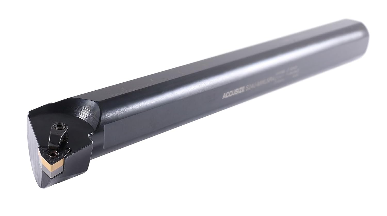 Accusize 1-1/2' x 14' OAL RH S-MWLN Heavy-Duty Boring Bar, 0028-1972 | Right Hand, 1-1/2' Shank, 14' OAL, 2' Min Bore, WNMG43 Carbide Insert, Oxide Body