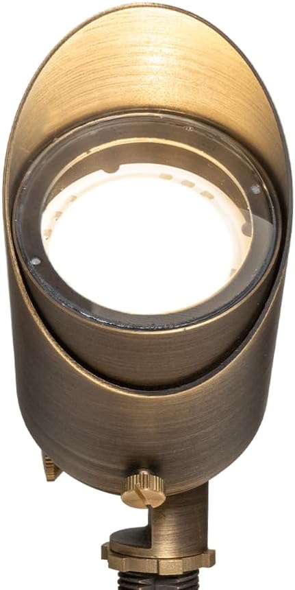 VOLT Cast Brass Top Dog 12V LED Outdoor Spotlight 4-Pack Expansion Kit (Bronze) for Low Voltage Landscape Lighting of Yard, Lawn, Garden, Patio, Trees & House