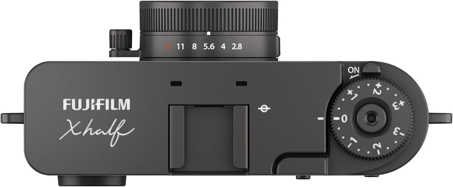 Fujifilm X Half Digital Camera (Charcoal Silver) Bundle with Extra Battery + Peak Design Strap + Camera Pouch + More Advanced Accessories | Fuji X Half