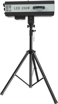 LED Follow Spot Light, 200W Stage Spotlight with Stand Muti-Color Manual Control Stage Light LED Follow Spotlight for Stage Party Show Wedding Adjustable Aperture 32.8-65.6ft Illumination Distance