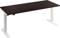 Bush Business Furniture 72-inch Electric Height Adjustable Standing Desk, Ergonomic Sit-Stand Computer Table for Home and Professional Office, Move 40 Series, Black Walnut with White Base