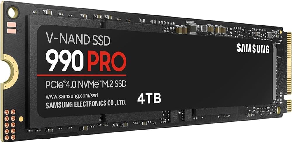Samsung MZ-V9P4T0B/AM 990 PRO PCIe 4.0 NVMe M.2 SSD 4TB Bundle with 2 YR CPS Enhanced Protection Pack
