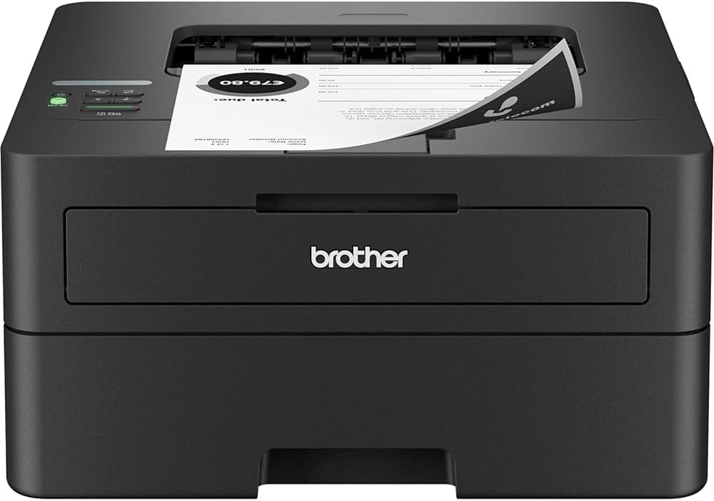 Brother HLL2460DW SOHO Laser Printer Bundle with 26 Month Protection Plan, Printer Essentials Digital Download, 6FT HDMI 2.0 Cable & 6FT USB Type‑A to Type‑B Cable