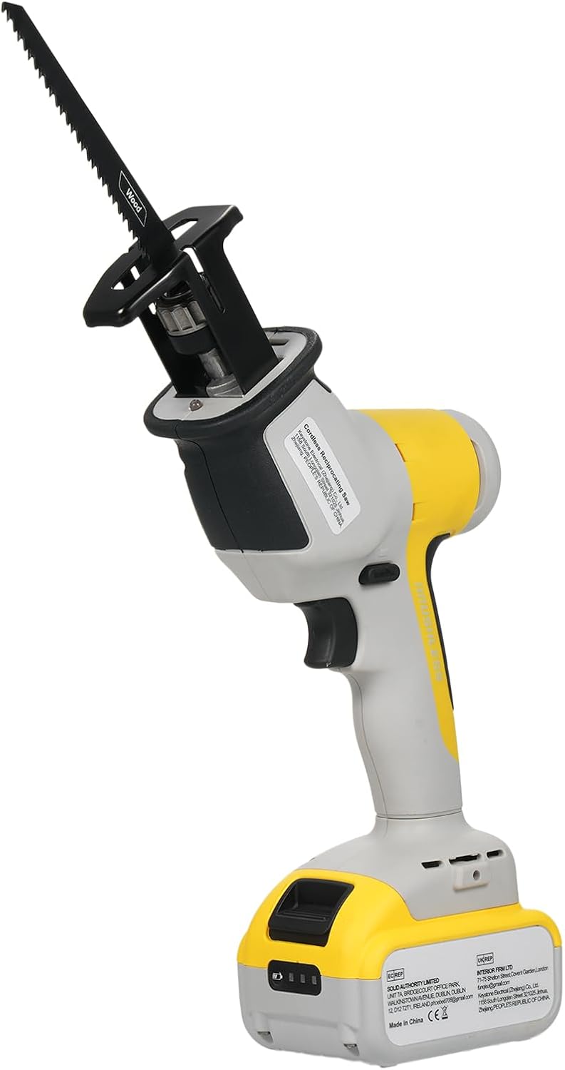 20V Brushless Cordless Reciprocating Saw Powerful Motor Long Lasting Batteries Ideal for Wood Metal PVC Cutting LED Working Light