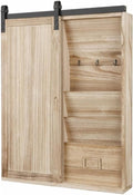 OS Home and Office Furniture Wood Wall Organizer in Distressed Natural