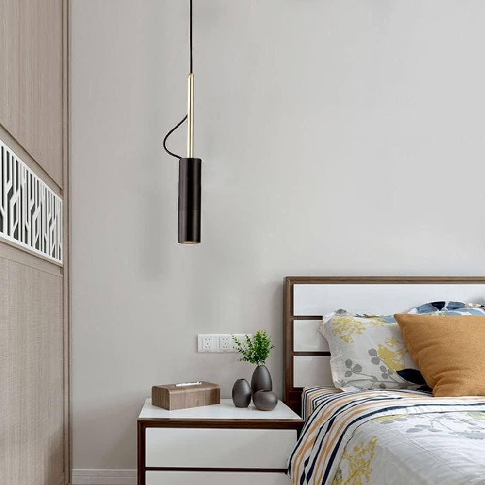 LED Pendant Spotlight Drop Ceiling Aent Spot Lighting Indoor, Modern Directional Spotlights, Adjustable Hanging Lights for Living Room Kitchen Island Bedroom T-256
