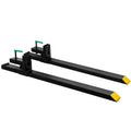Clamp On Pallet Forks 1500 Lbs Max, 60' Total Length Tractor Bucket Forks, Heavy Duty Front Loader Forks for Skid Steer, Bucket Forks for Agriculture and Farm