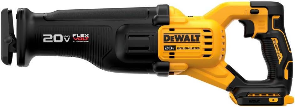 DEWALT FLEXVOLT 20V MAX* Reciprocating Saw, Cordless, Tool Only (DCS386B)