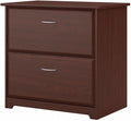 Bush Home Cabot 2 Drawer Lateral File Cabinet in Harvest Cherry, Home Office Chest for Letter, Legal, and A4-size Document Storage