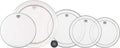 Remo 4-Piece Clear Pinstripe Standard Pro Pack with Free 14 in. Coated Ambassador Snare Drum Head