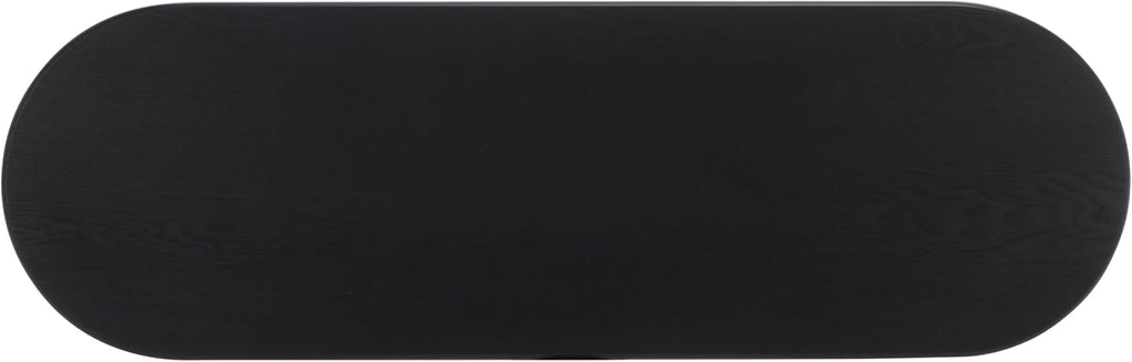 SAFAVIEH Home Collection Koka Black Oval Top Console Table (Fully Assembled)