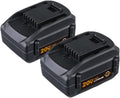 20V Replacement Lithium-Ion Battery Compatible With Worx WA3520 WG151 WA3575 WA3512 Cordless Power Drill Angle Grinder Reciprocating Saw Tool Packs(2PCS 8.0Ah)