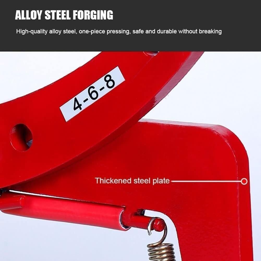 Granite Slab Lifting Clamp Heavy Duty Stone Scissor Lifter Clamp for Marble Concrete Blocks Slate Sheets,One Color-6 inch