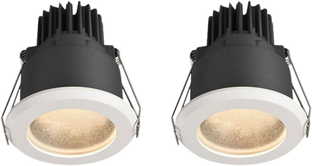 7W/12W/15W Ceiling Recessed Aluminum Panel - IP65 Waterproof Rustproof Recessed Shower Spotlight for Indoor & Outdoor Wet Areas