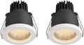 7W/12W/15W Ceiling Recessed Aluminum Panel - IP65 Waterproof Rustproof Recessed Shower Spotlight for Indoor & Outdoor Wet Areas