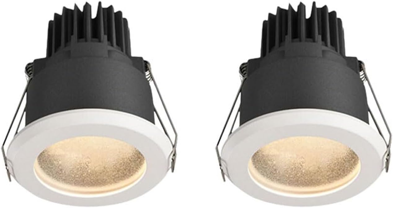 7W/12W/15W Ceiling Recessed Aluminum Panel - IP65 Waterproof Rustproof Recessed Shower Spotlight for Indoor & Outdoor Wet Areas