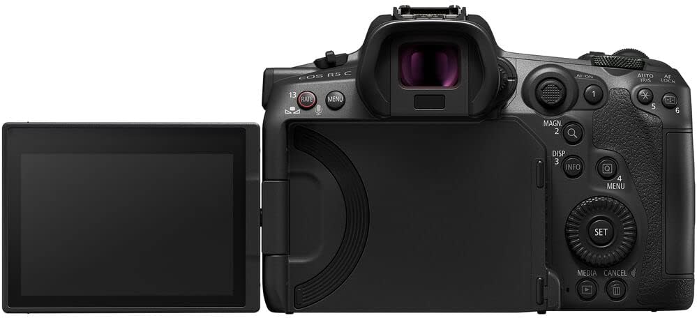 Canon EOS R5 C Mirrorless Cinema Camera 45MP Full Frame 8K RAW Video Dual Pixel AF Hybrid Photography Filmmaking Camera (5077C002) + Canon RF 70-200mm Lens + Adapter EF-EOS R + LP-E6P Battery + More